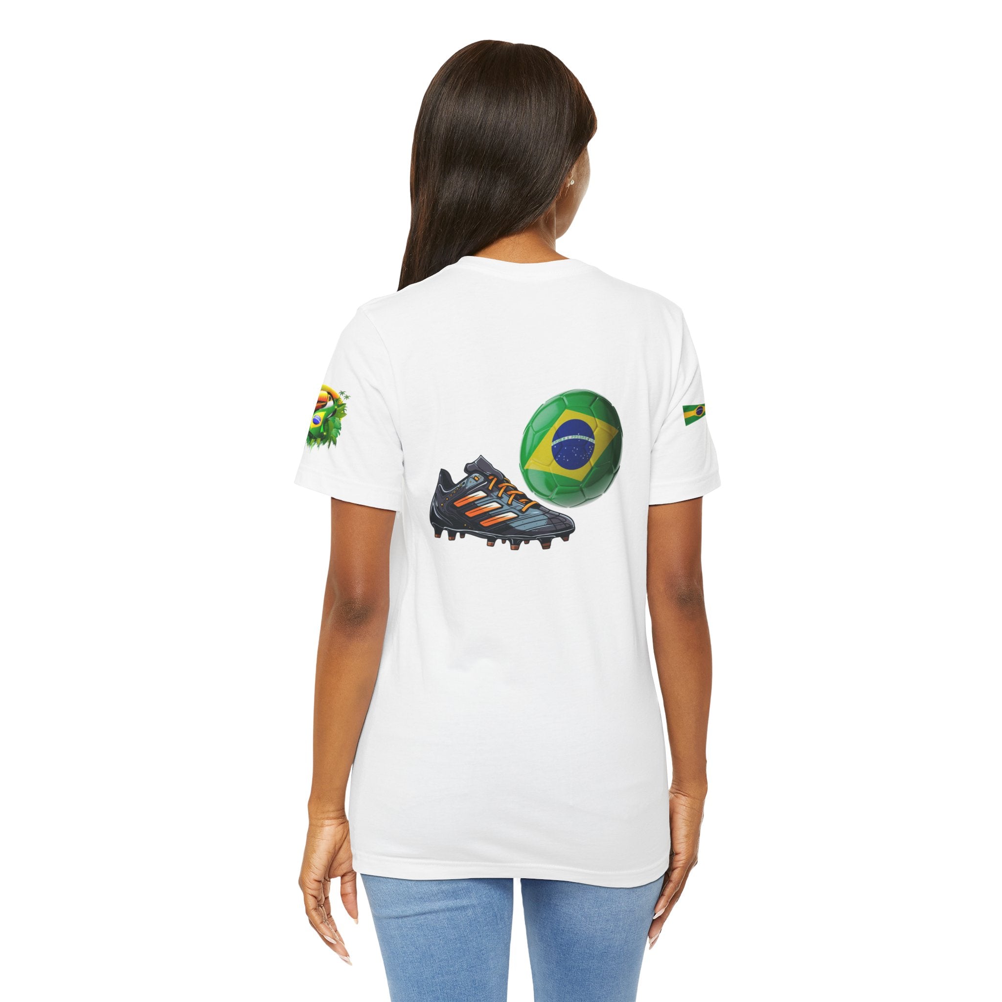 Brazil Zipper Football Tee