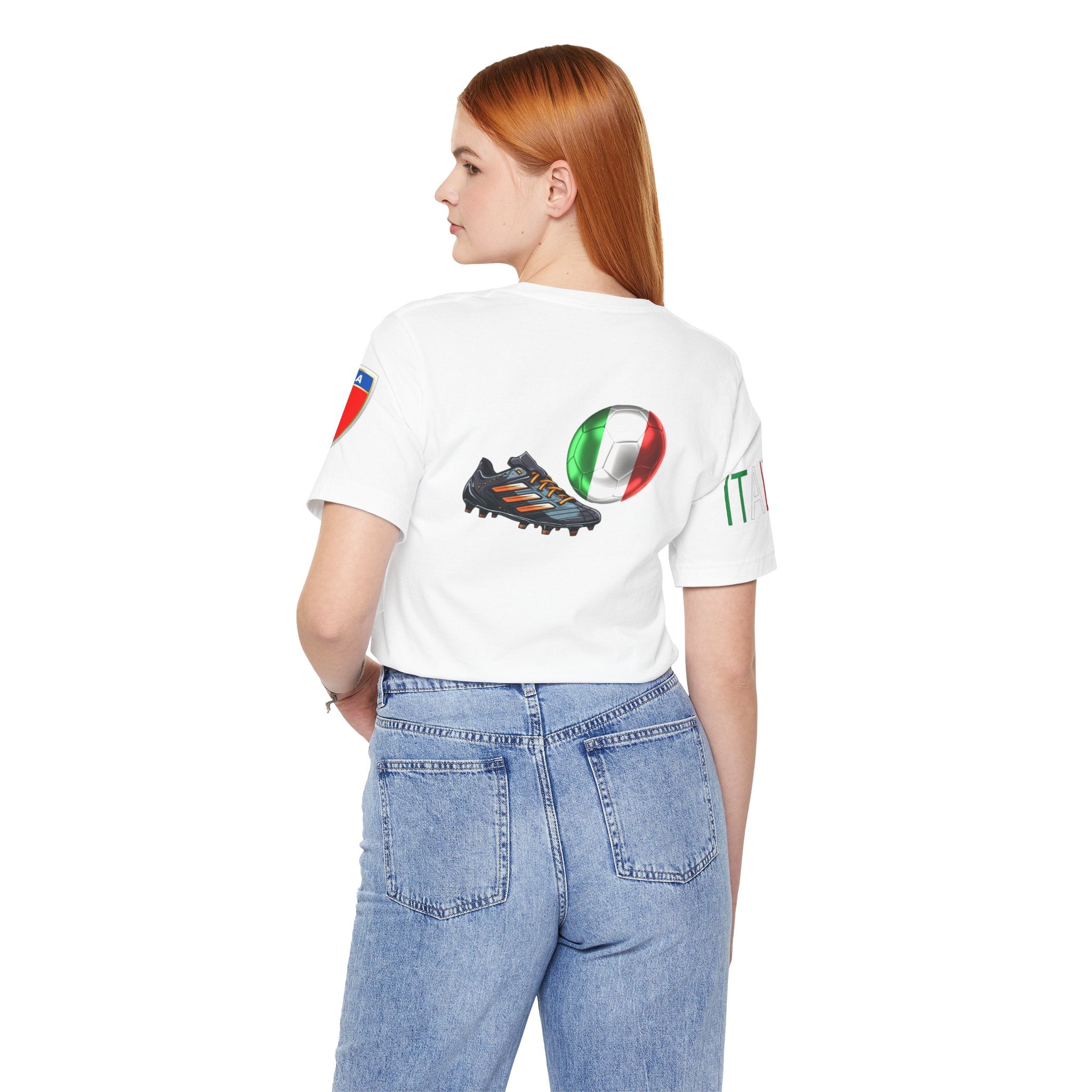 Italy Zipper Football Tee