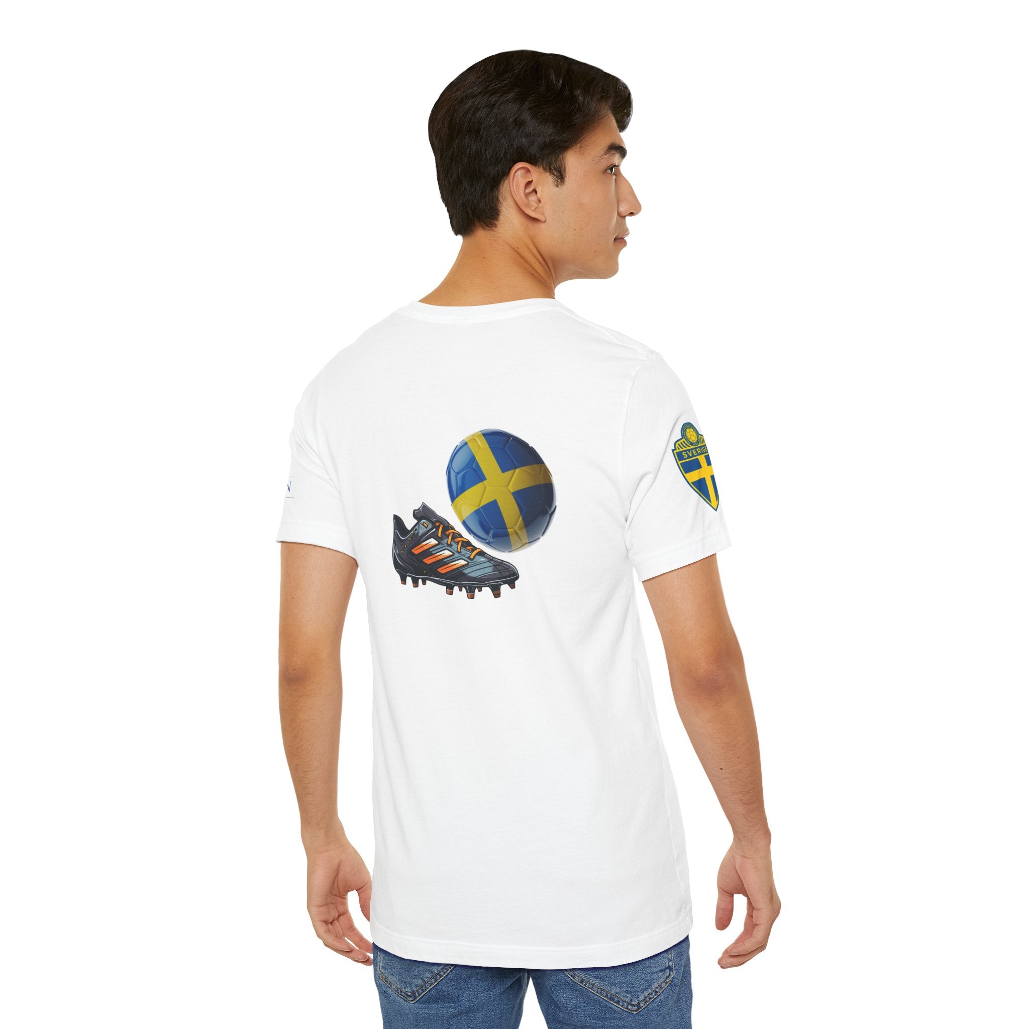 Sweden Zipper Football Tee