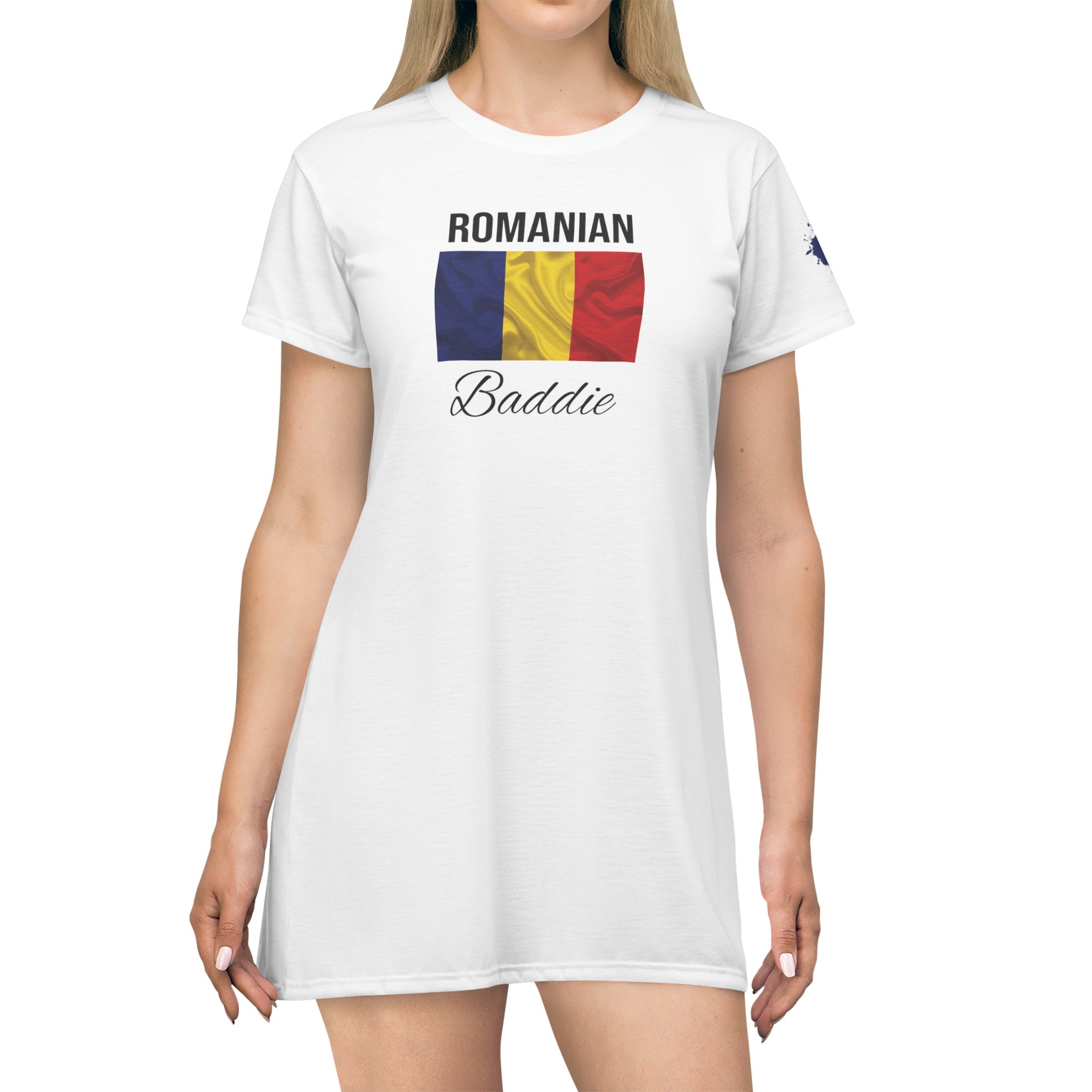 Romania Baddie T-Shirt Dress