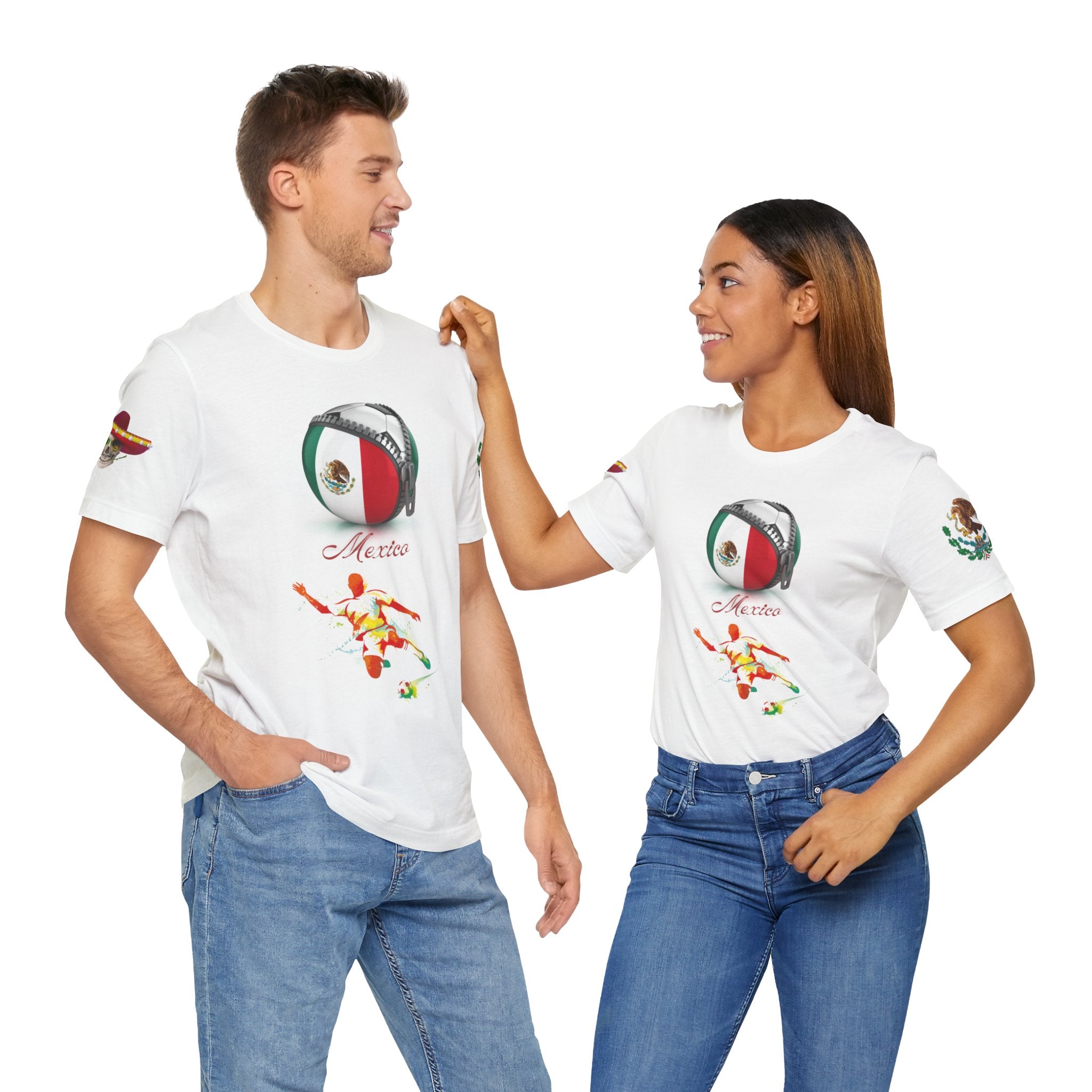 Mexico Zipper Football Tee