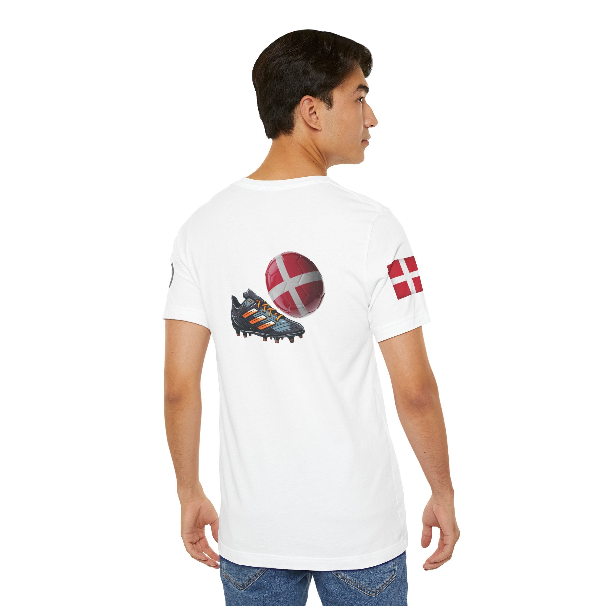 Denmark Zipper Football Tee