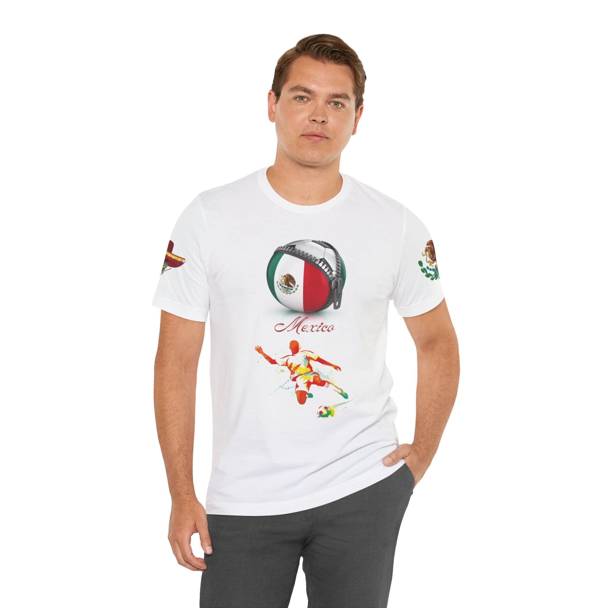 Mexico Zipper Football Tee