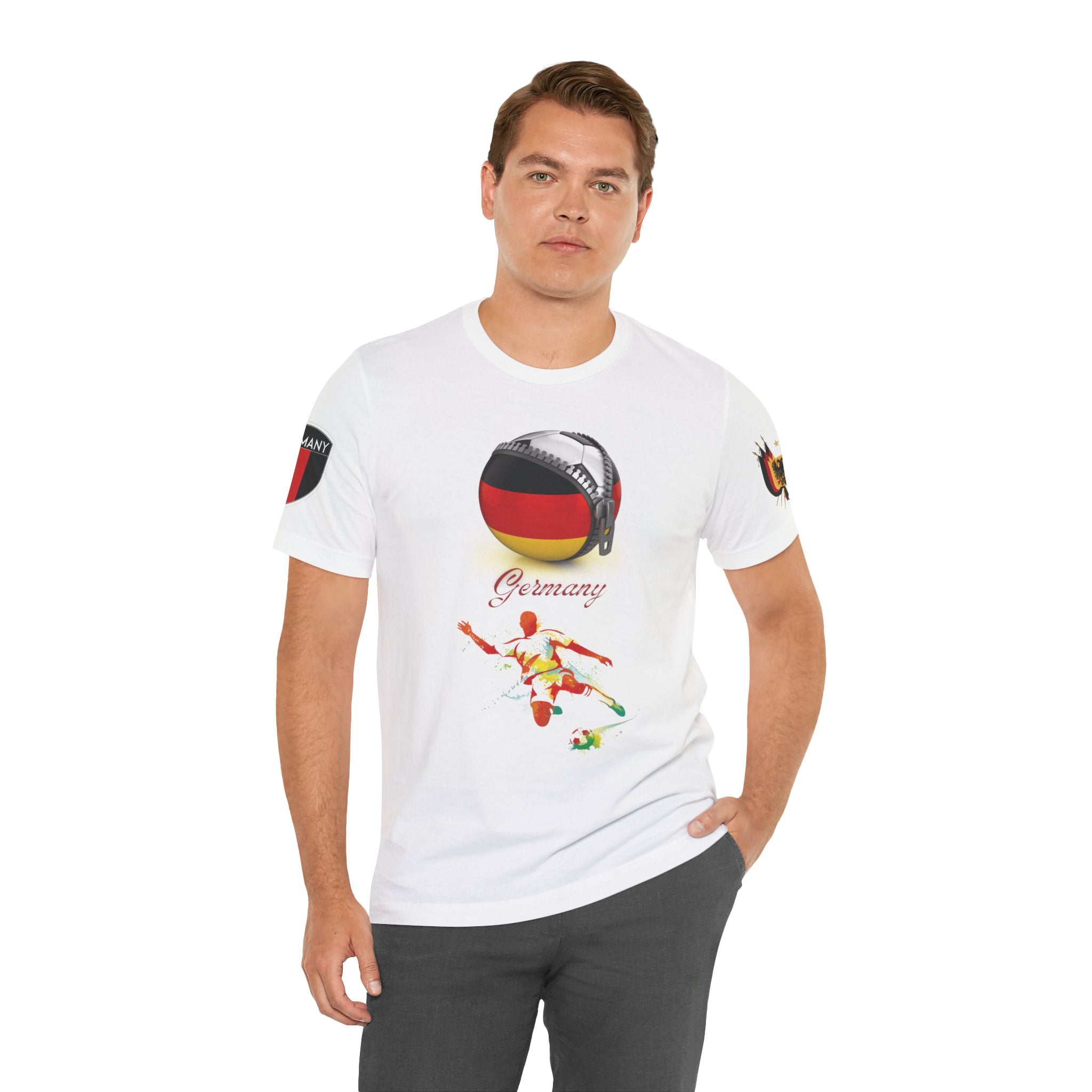 Germany Zipper Football Tee