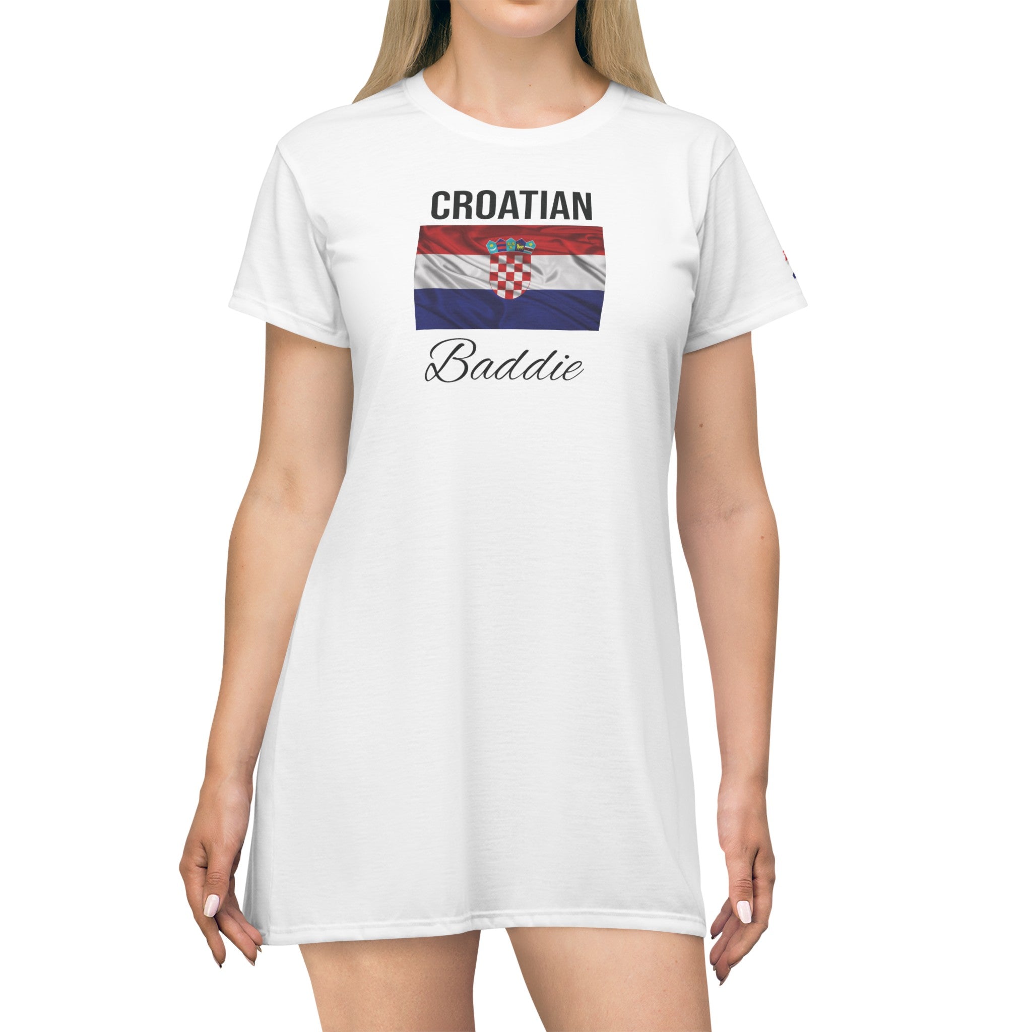 Croatia Baddie T-Shirt Dress