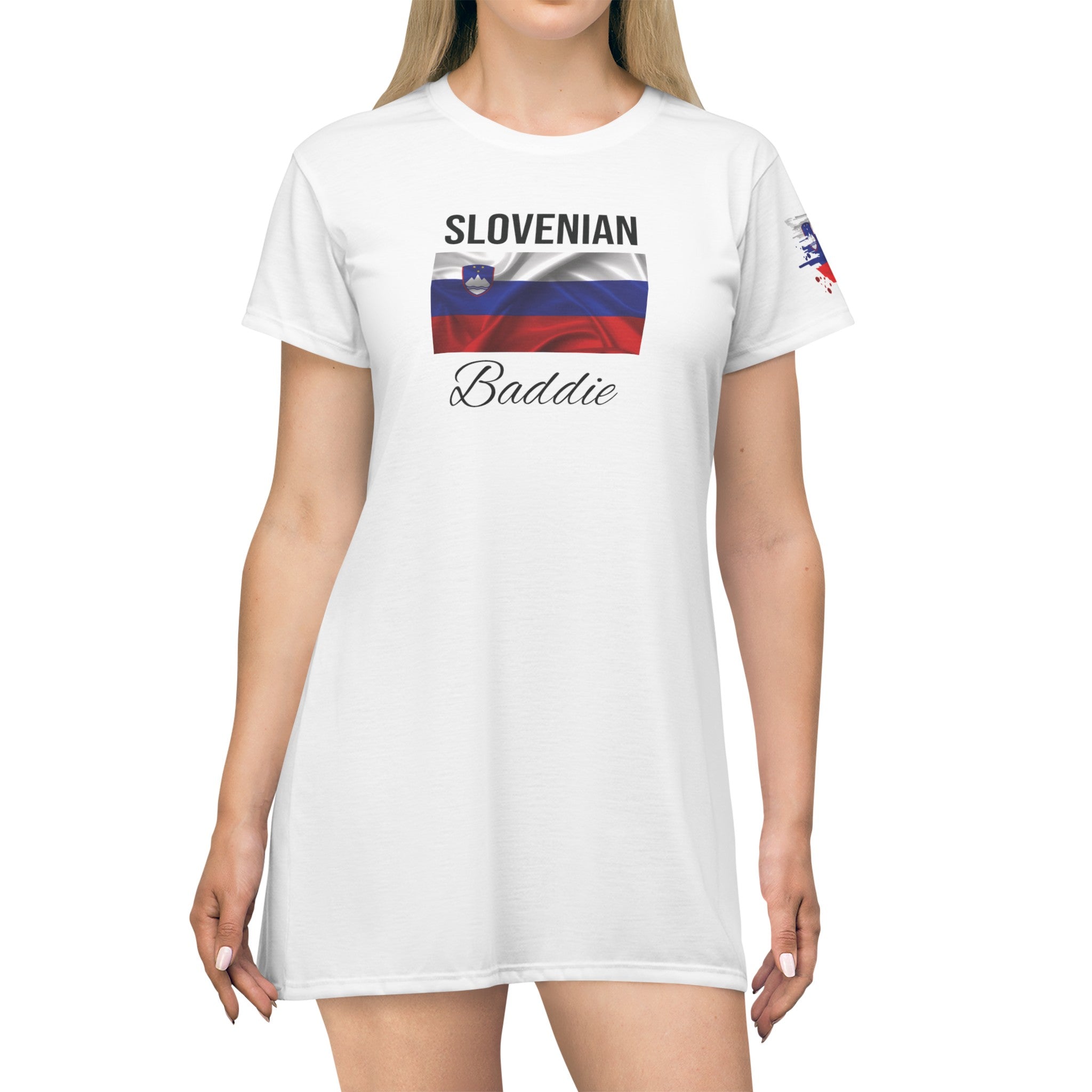 Slovenia Baddie T-Shirt Dress