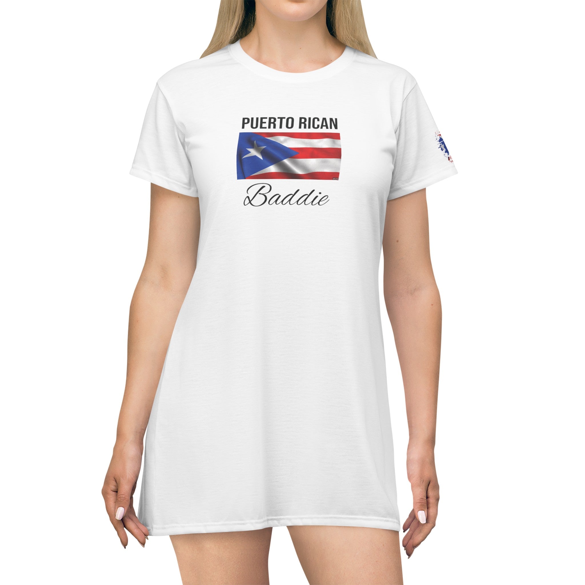 Puerto Rico Baddie T-Shirt Dress