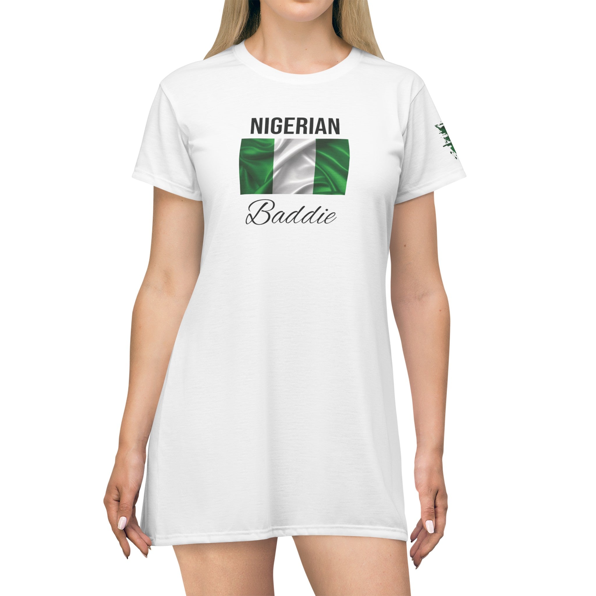 Nigeria Baddie T-Shirt Dress