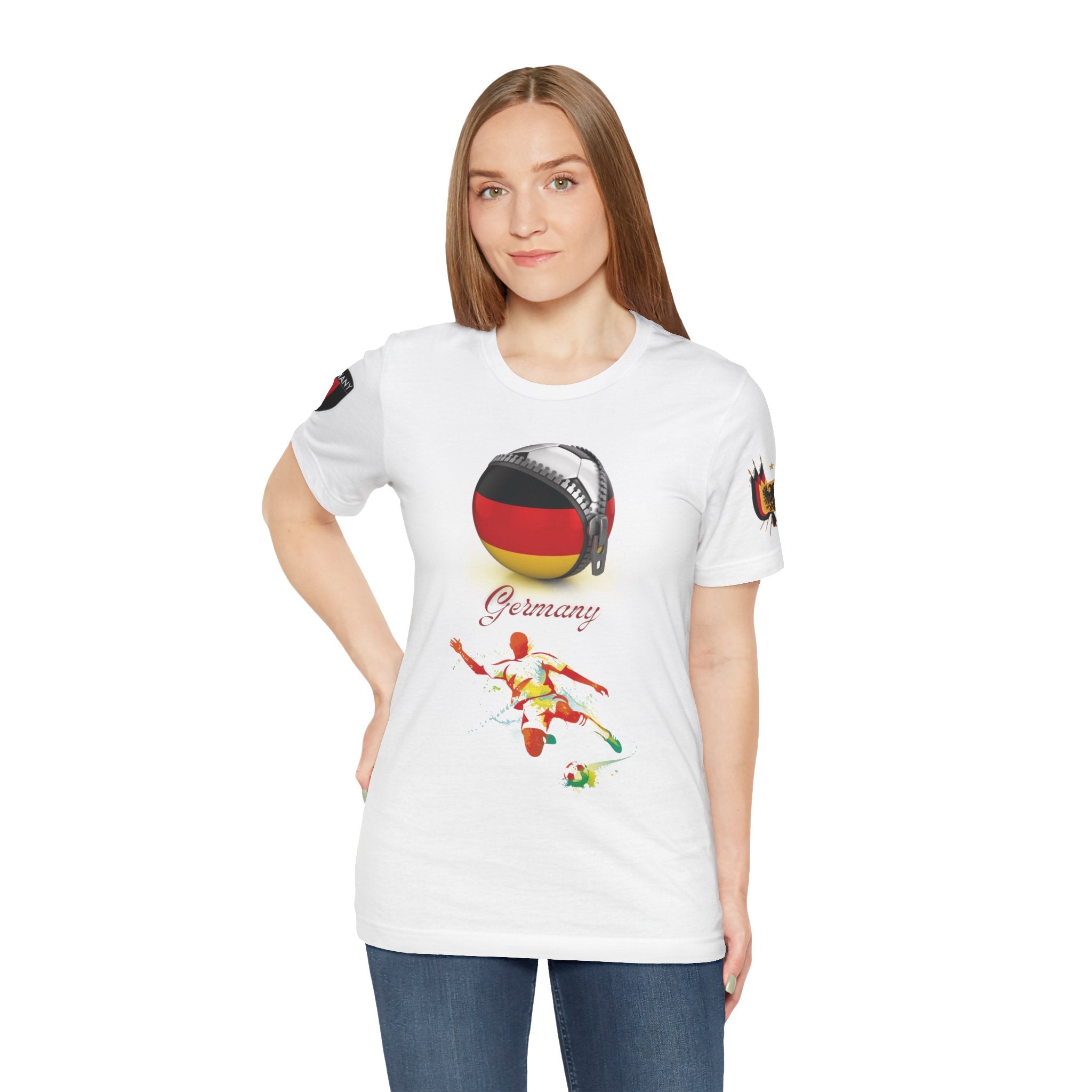 Germany Zipper Football Tee