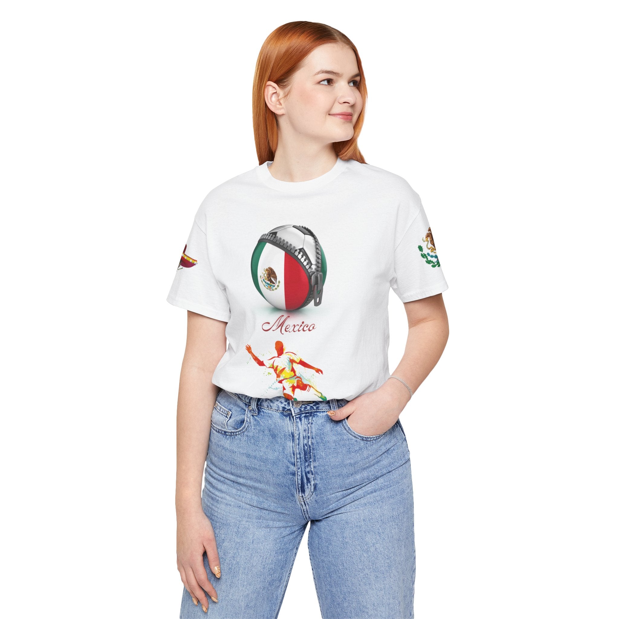 Mexico Zipper Football Tee