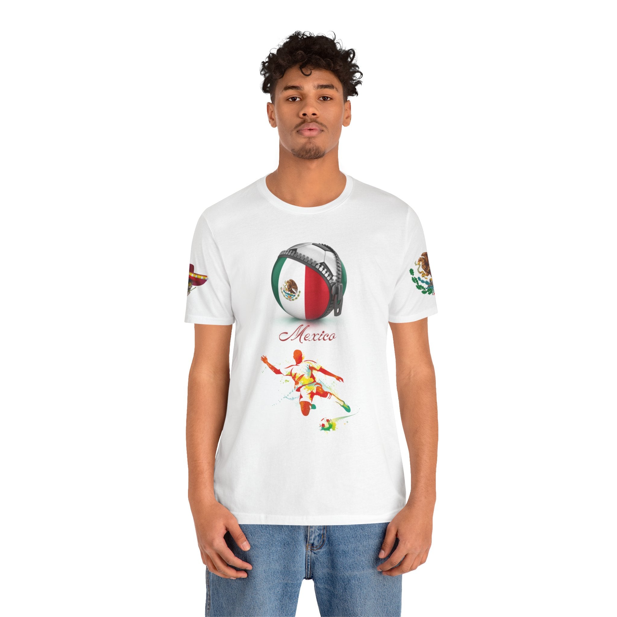 Mexico Zipper Football Tee