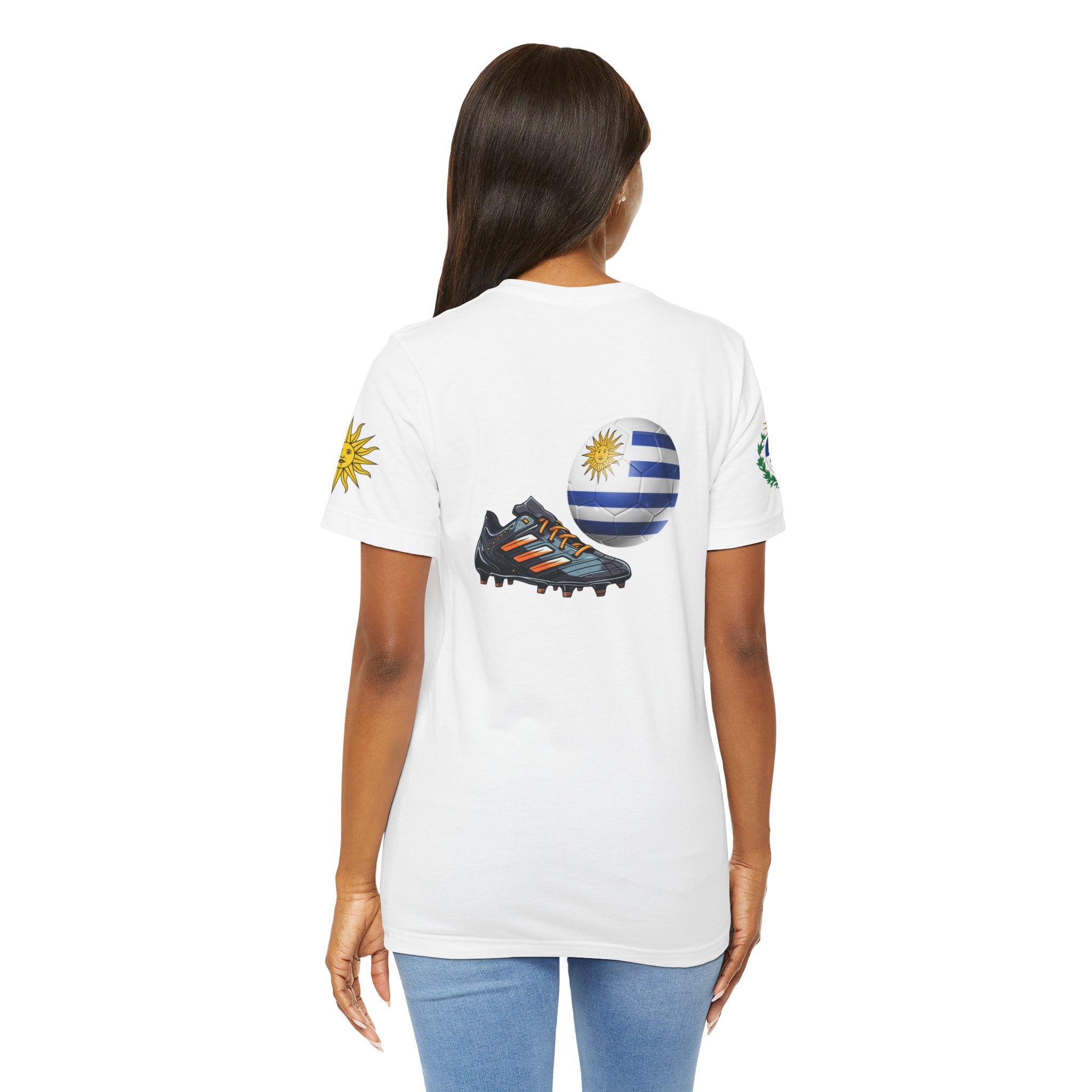 Uruguay Zipper Football Tee