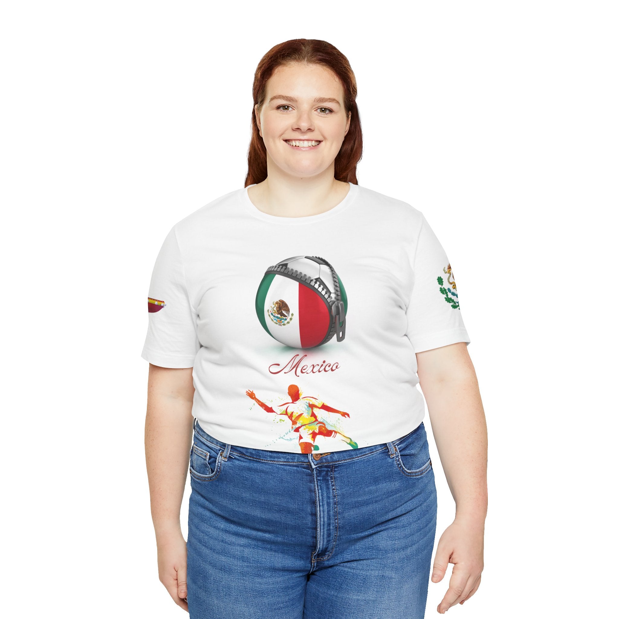 Mexico Zipper Football Tee