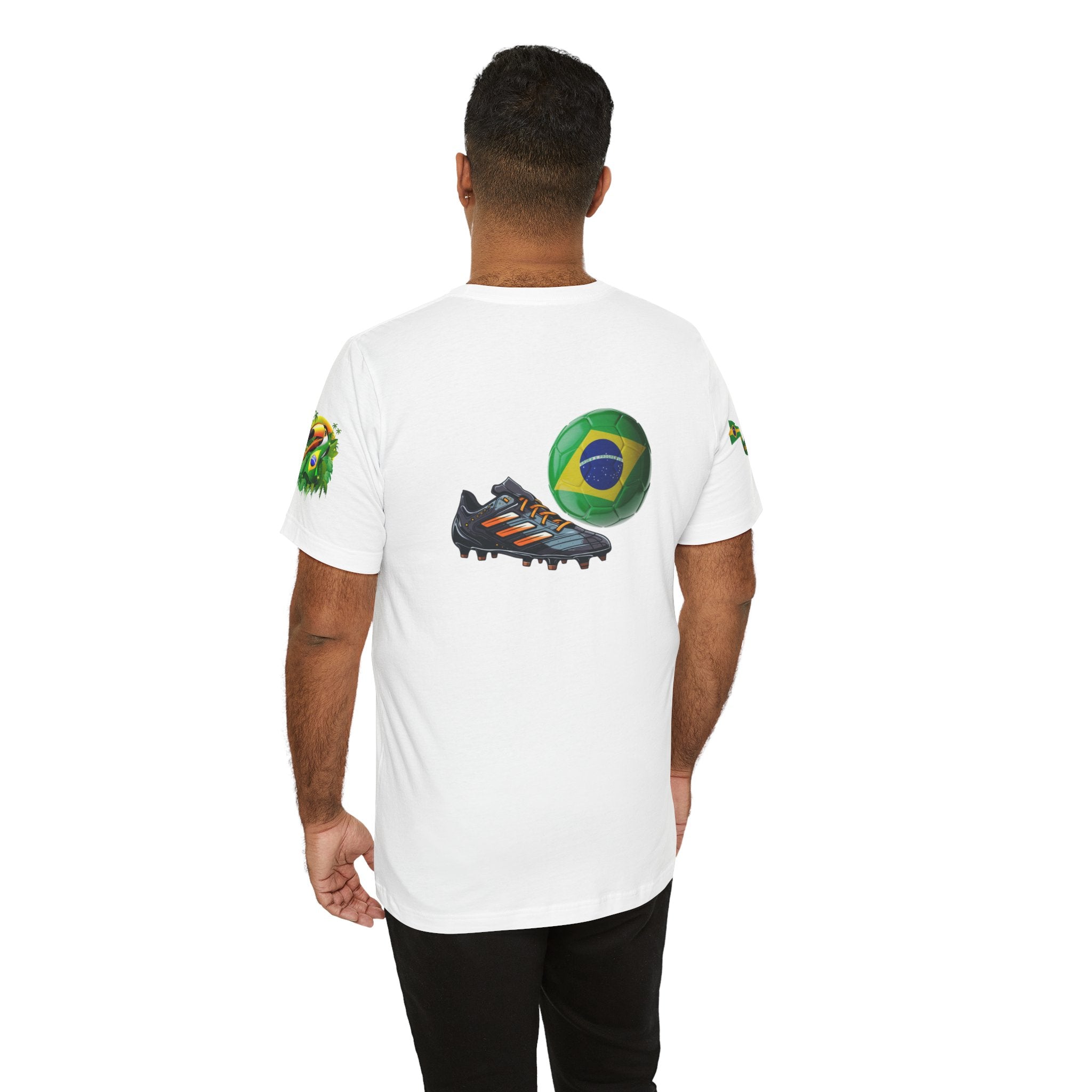 Brazil Zipper Football Tee