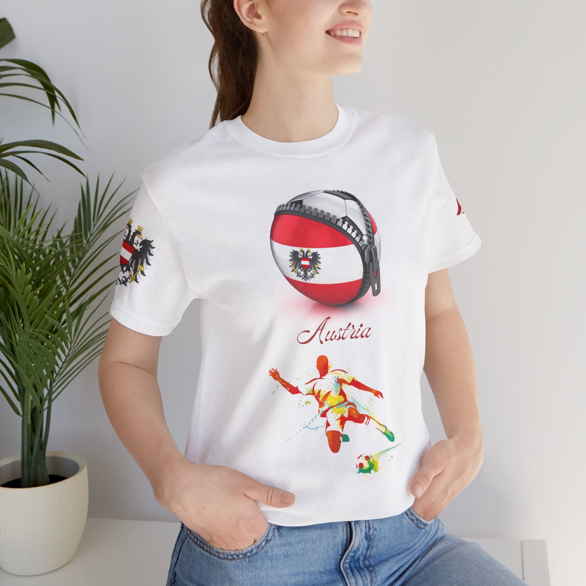 Austria Zipper Football Tee