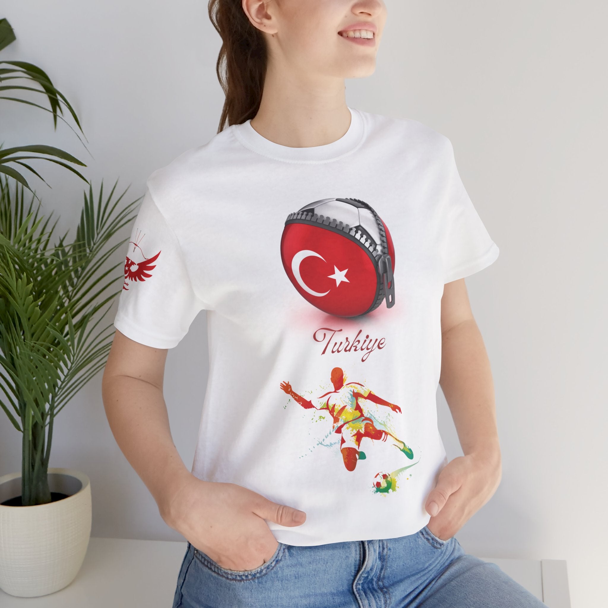 Turkey Zipper Football Tee