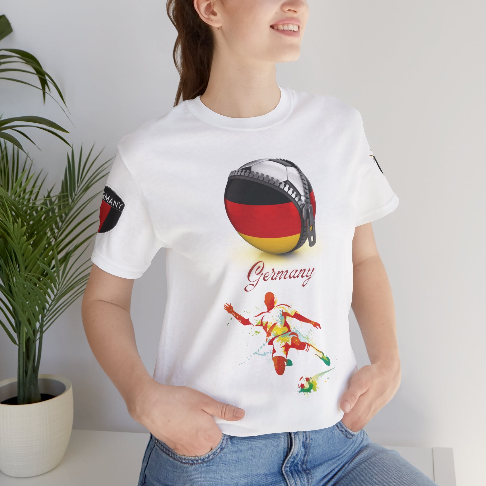 Germany Zipper Football Tee