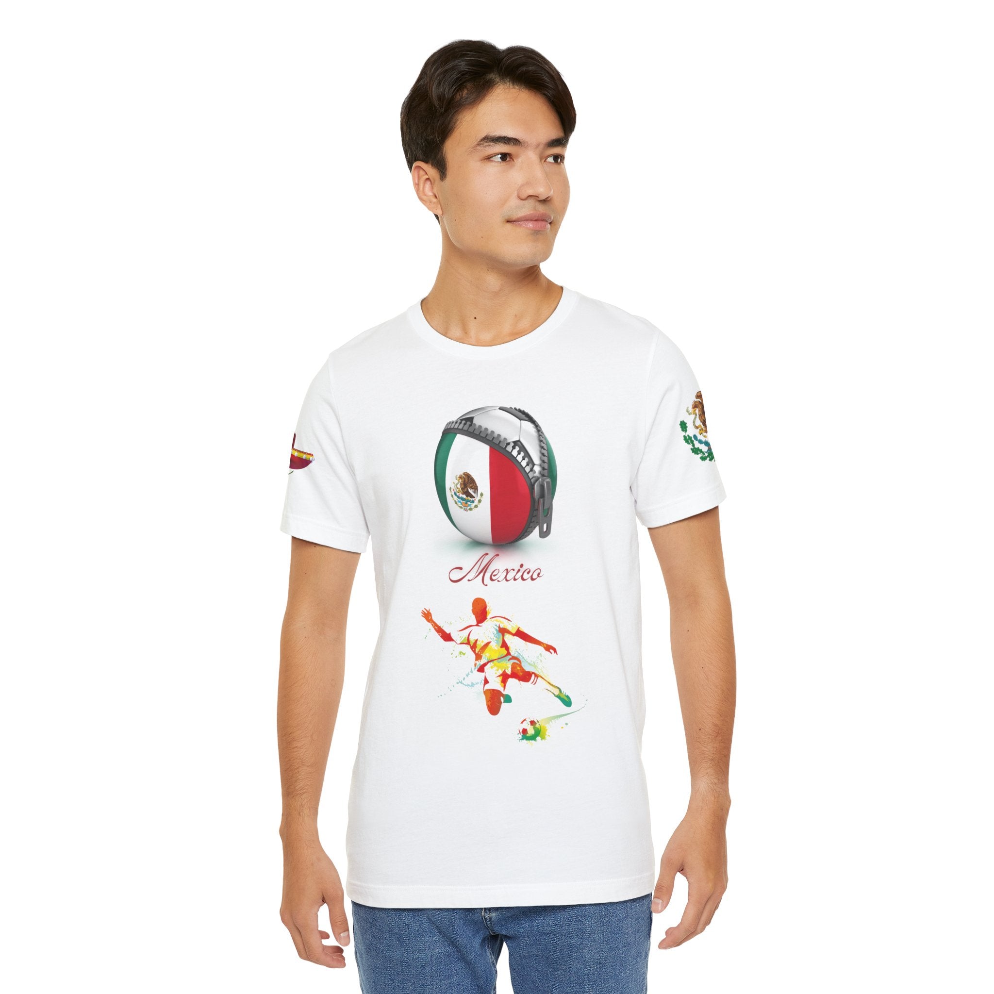 Mexico Zipper Football Tee