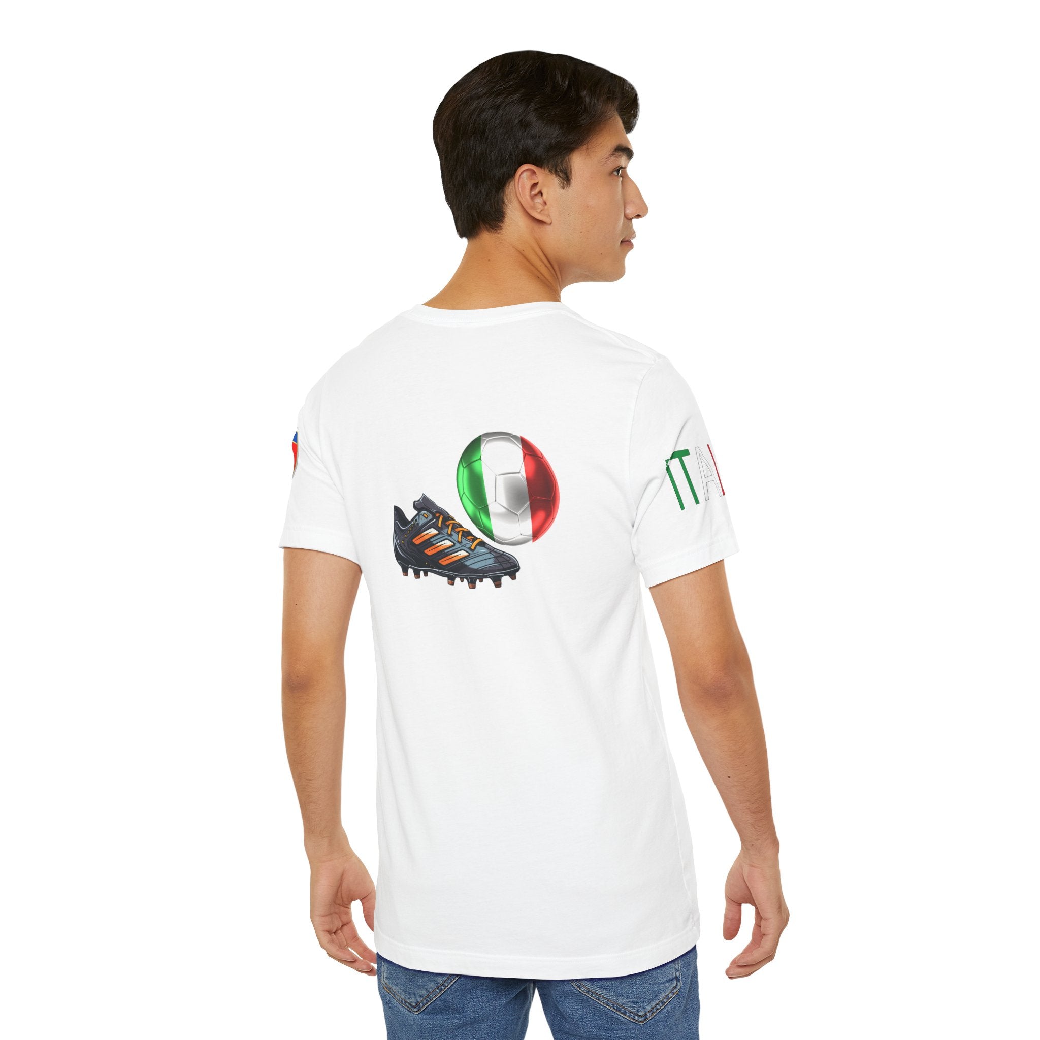 Italy Zipper Football Tee